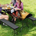 Tyrannosaurus Rex Head Print Picnic Table Cover