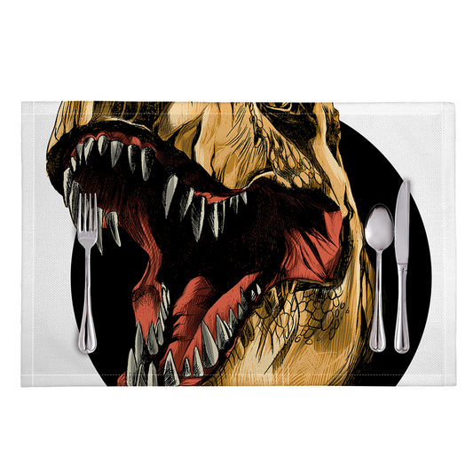 Tyrannosaurus Rex Head Print Placemat