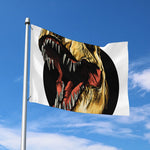 Tyrannosaurus Rex Head Print Polyester Flag
