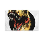 Tyrannosaurus Rex Head Print Polyester Flag