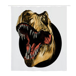 Tyrannosaurus Rex Head Print Polyester Shower Curtain