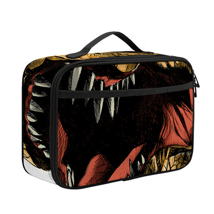 Tyrannosaurus Rex Head Print Portable Lunch Bag