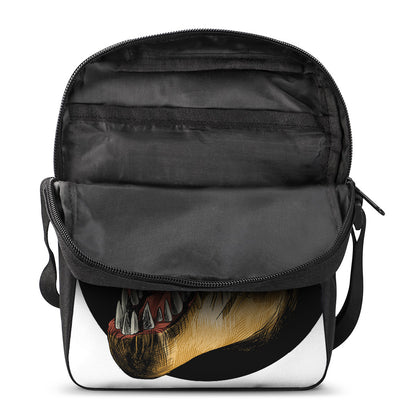 Tyrannosaurus Rex Head Print Rectangular Crossbody Bag