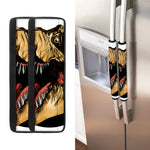 Tyrannosaurus Rex Head Print Refrigerator Handle Covers