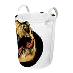 Tyrannosaurus Rex Head Print Round Laundry Basket
