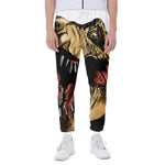 Tyrannosaurus Rex Head Print Scuba Joggers