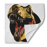 Tyrannosaurus Rex Head Print Silk Bandana