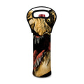 Tyrannosaurus Rex Head Print Single Neoprene Wine Tote