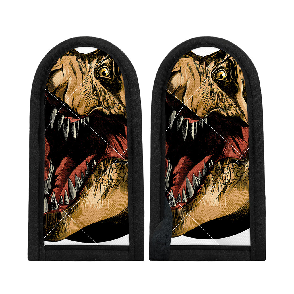 Tyrannosaurus Rex Head Print Skillet Handle Cover
