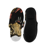 Tyrannosaurus Rex Head Print Slippers