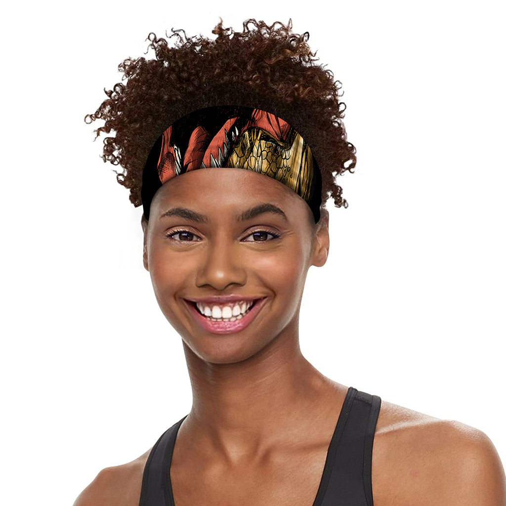 Tyrannosaurus Rex Head Print Sports Headband
