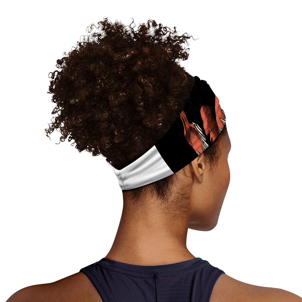 Tyrannosaurus Rex Head Print Sports Headband