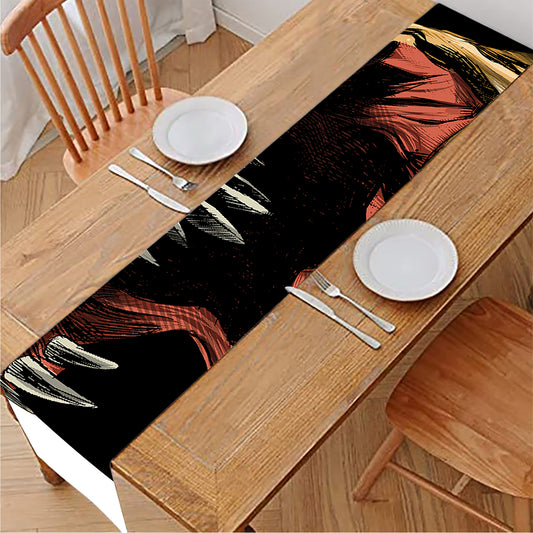Tyrannosaurus Rex Head Print Table Runner
