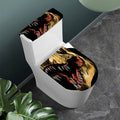 Tyrannosaurus Rex Head Print Toilet Lid And Tank Cover Set