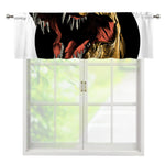 Tyrannosaurus Rex Head Print Window Valance