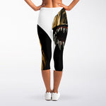 Tyrannosaurus Rex Head Print Women's Capri Leggings