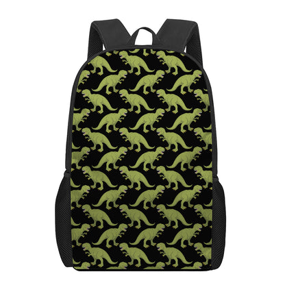 Tyrannosaurus Rex Pattern Print 17 Inch Backpack