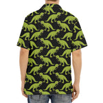 Tyrannosaurus Rex Pattern Print Aloha Shirt