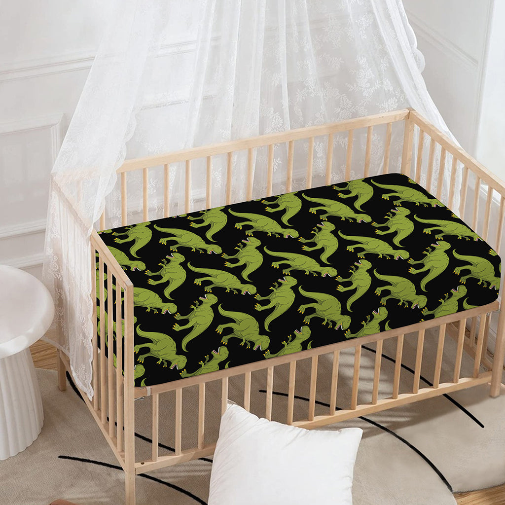 Tyrannosaurus Rex Pattern Print Baby Crib Sheet