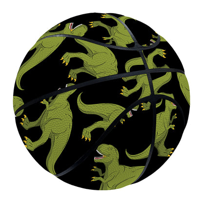 Tyrannosaurus Rex Pattern Print Basketball