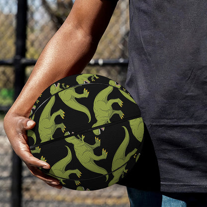 Tyrannosaurus Rex Pattern Print Basketball