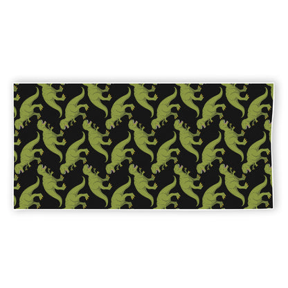 Tyrannosaurus Rex Pattern Print Beach Towel