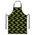 Tyrannosaurus Rex Pattern Print Bib Apron With Pocket