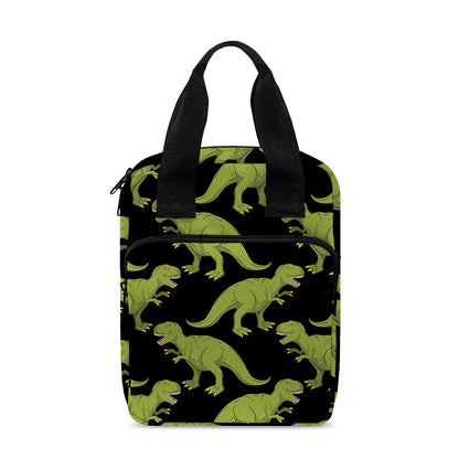 Tyrannosaurus Rex Pattern Print Bible Tote Bag