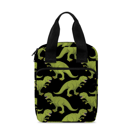 Tyrannosaurus Rex Pattern Print Bible Tote Bag