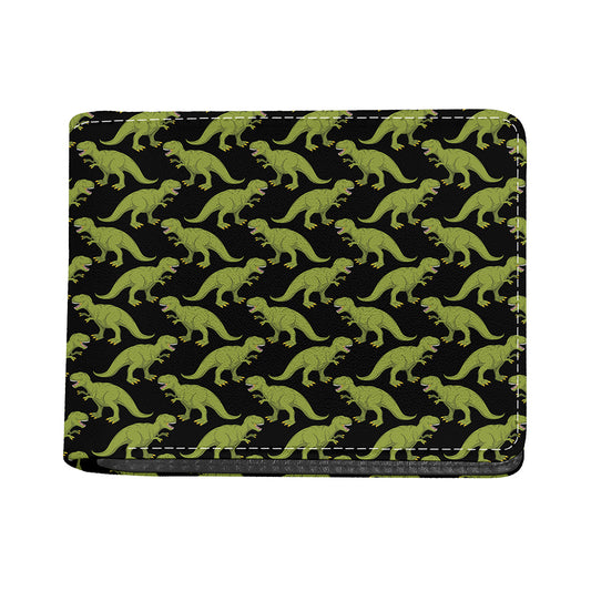 Tyrannosaurus Rex Pattern Print Bifold Wallet
