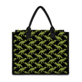 Tyrannosaurus Rex Pattern Print Canvas Tote Bag