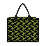 Tyrannosaurus Rex Pattern Print Canvas Tote Bag