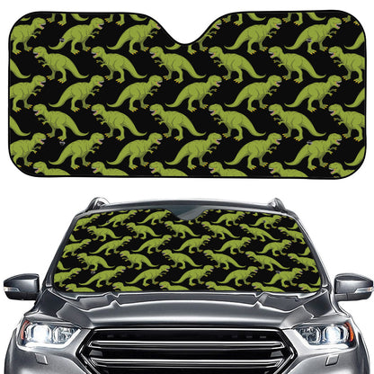 Tyrannosaurus Rex Pattern Print Car Windshield Sun Shade