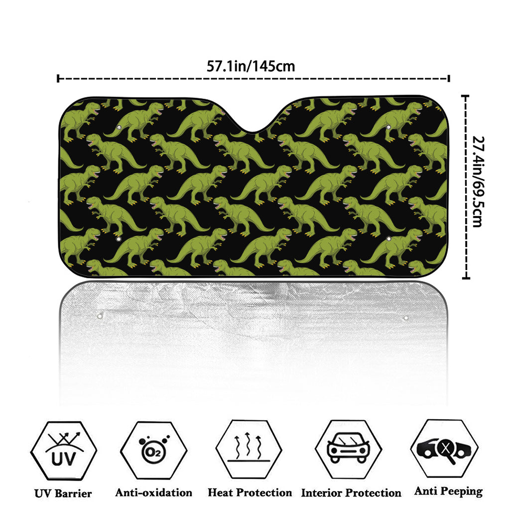 Tyrannosaurus Rex Pattern Print Car Windshield Sun Shade
