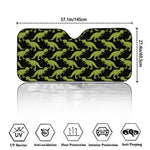 Tyrannosaurus Rex Pattern Print Car Windshield Sun Shade