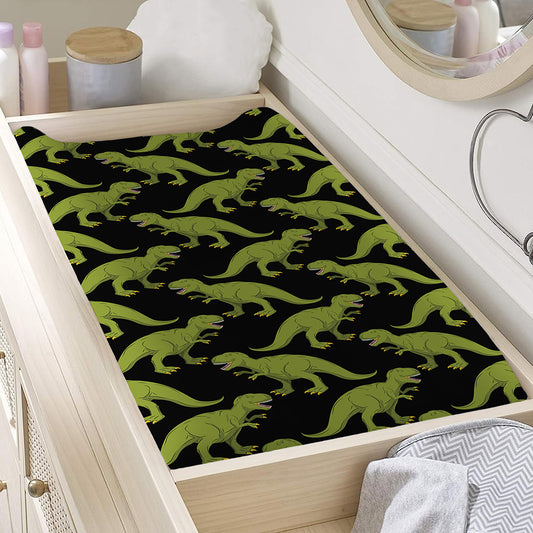 Tyrannosaurus Rex Pattern Print Changing Pad Cover
