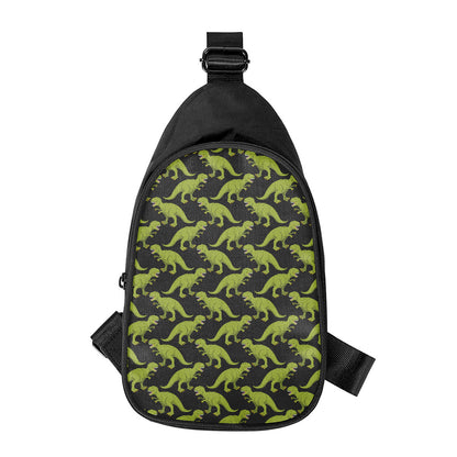 Tyrannosaurus Rex Pattern Print Chest Bag