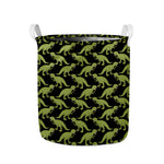 Tyrannosaurus Rex Pattern Print Collapsible Laundry Basket