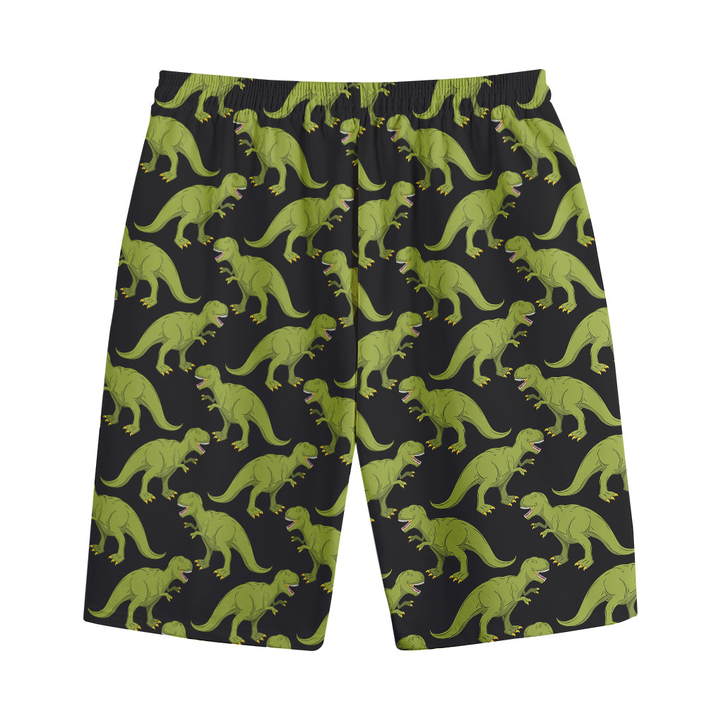 Tyrannosaurus Rex Pattern Print Cotton Shorts