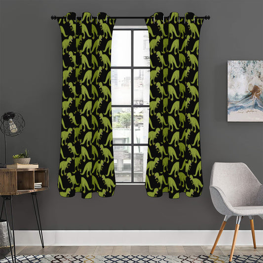 Tyrannosaurus Rex Pattern Print Curtain