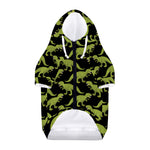 Tyrannosaurus Rex Pattern Print Dog Zip Up Hoodie
