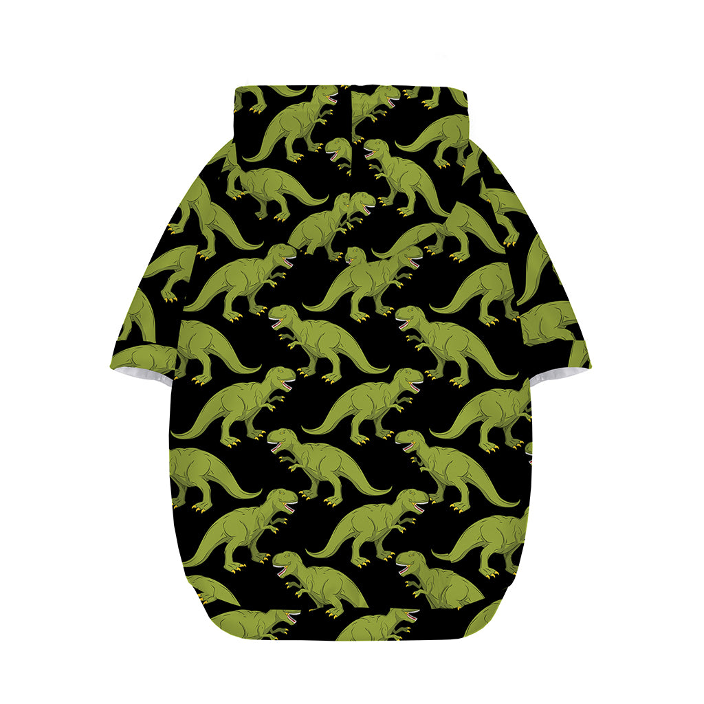 Tyrannosaurus Rex Pattern Print Dog Zip Up Hoodie