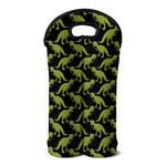 Tyrannosaurus Rex Pattern Print Double Neoprene Wine Tote