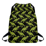 Tyrannosaurus Rex Pattern Print Drawstring Backpack