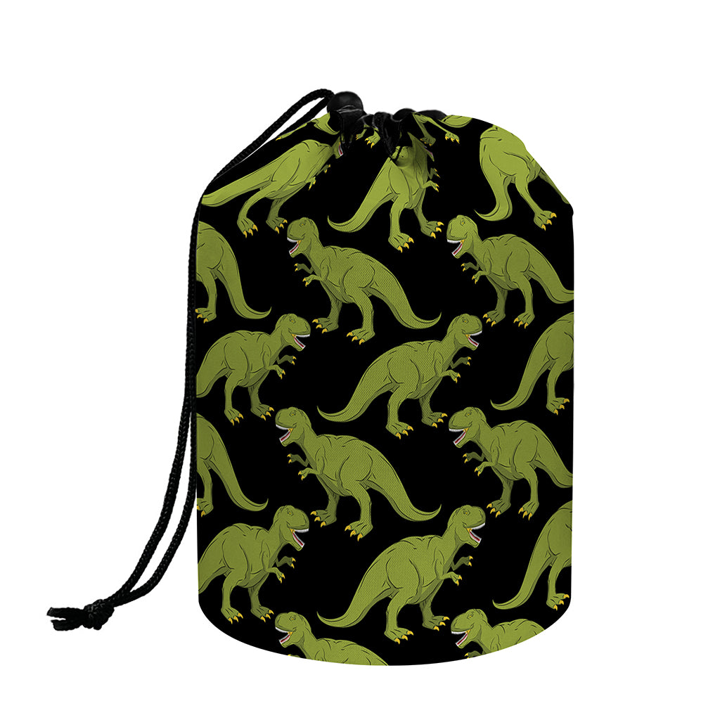 Tyrannosaurus Rex Pattern Print Drawstring Makeup Bag