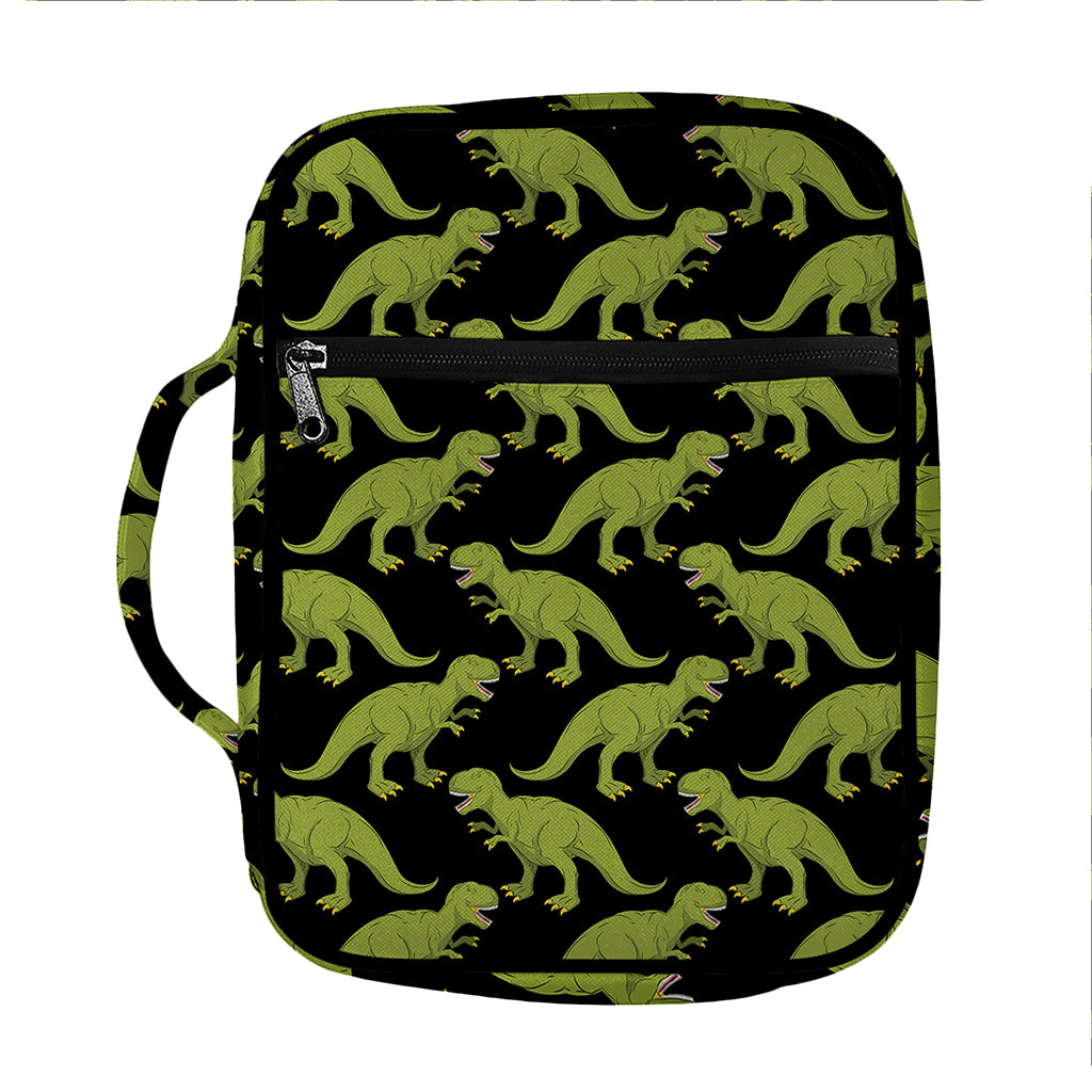 Tyrannosaurus Rex Pattern Print Front Pocket Bible Bag