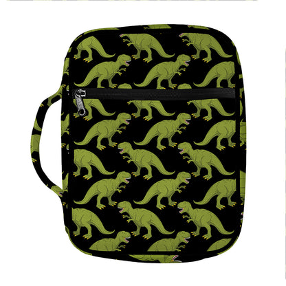 Tyrannosaurus Rex Pattern Print Front Pocket Bible Bag