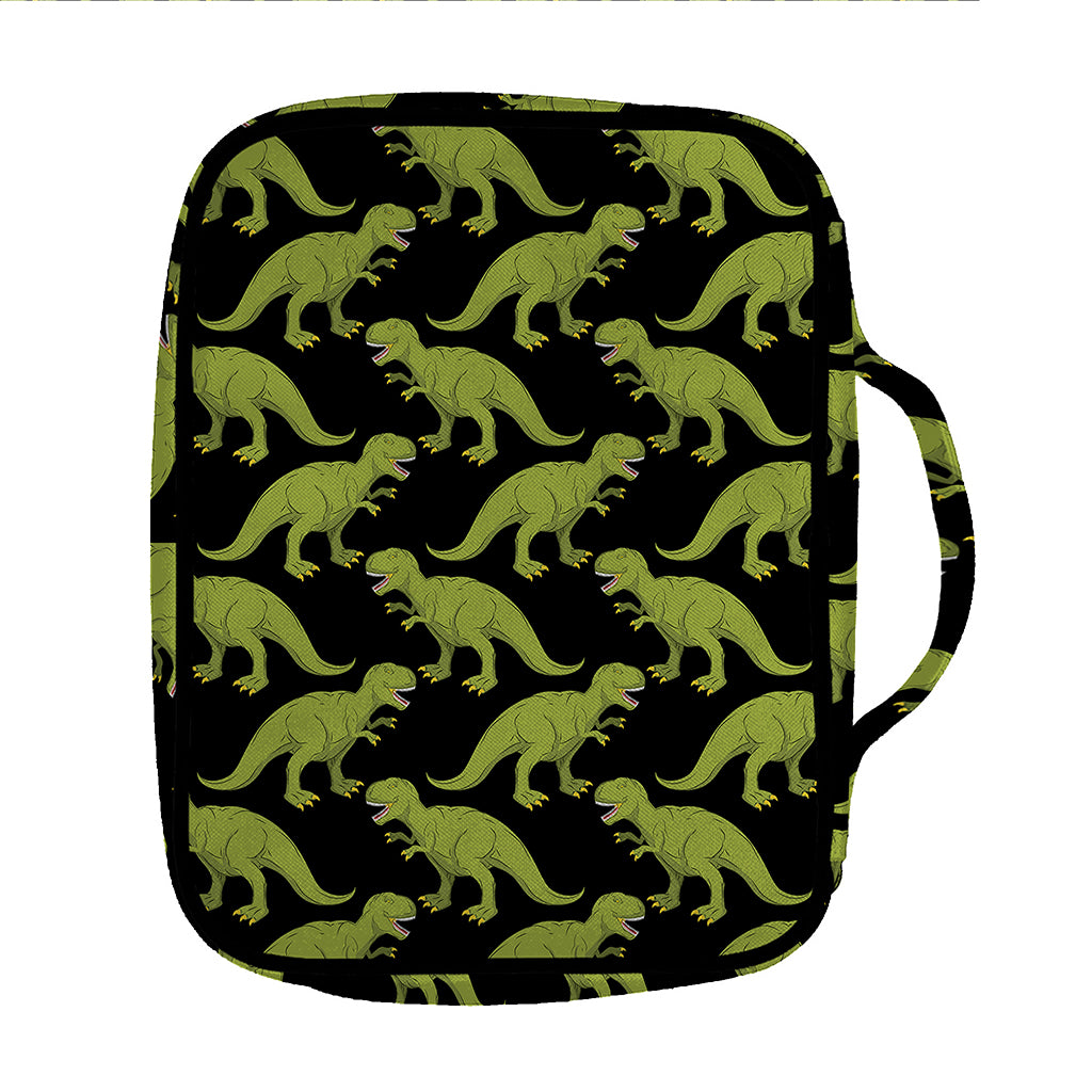 Tyrannosaurus Rex Pattern Print Front Pocket Bible Bag