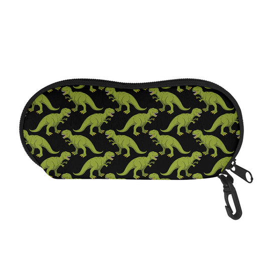 Tyrannosaurus Rex Pattern Print Glasses Case