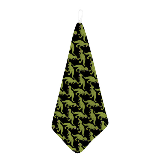 Tyrannosaurus Rex Pattern Print Hand Towel